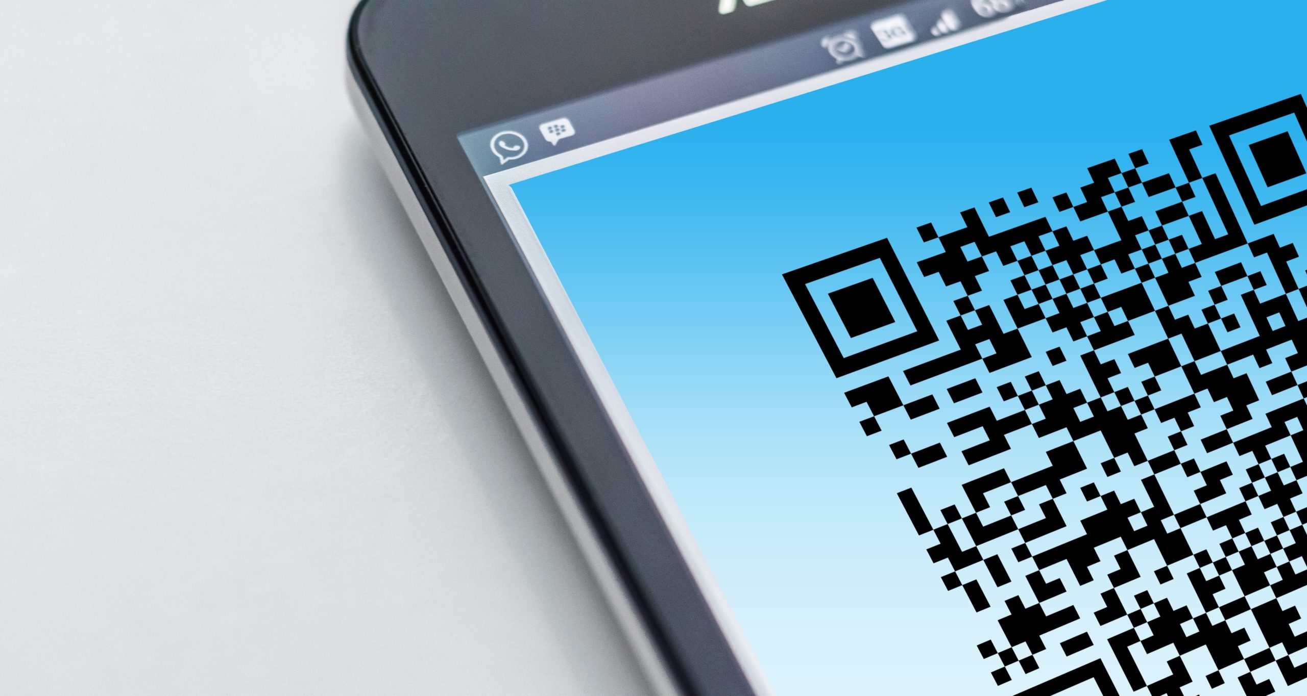 QR Code on a Smart Phone