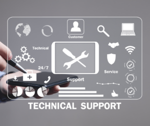 IT Support Roadmap from a man's phone