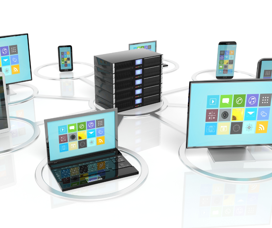 Windows server connected to computers