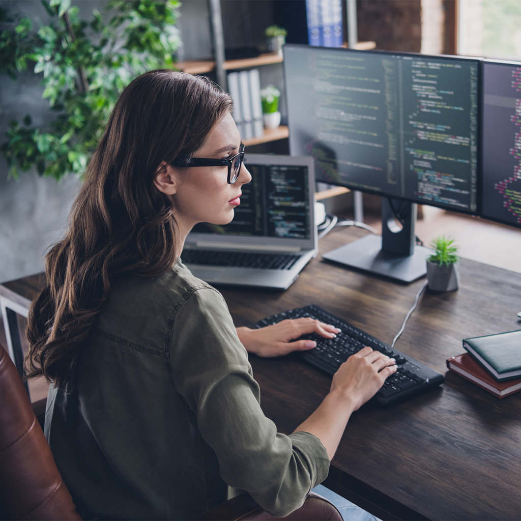 outsourced network technician configuring a firewall