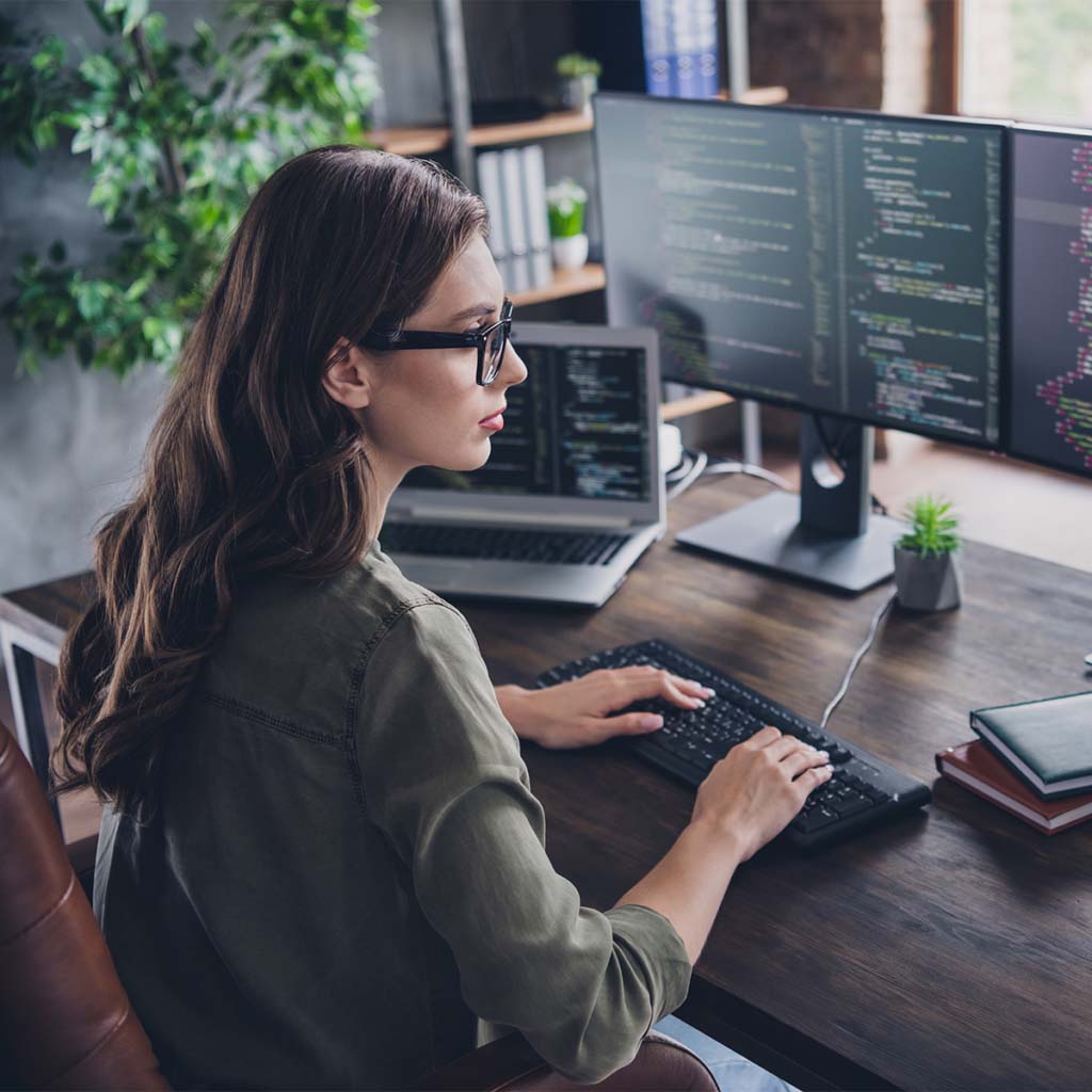 outsourced network technician configuring a firewall