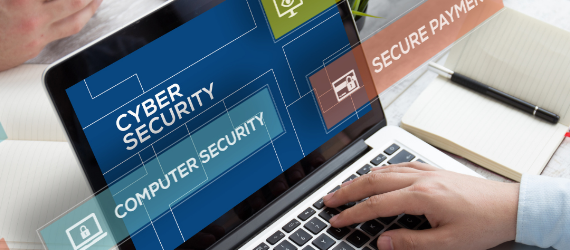 Laptop with IT Security features attached